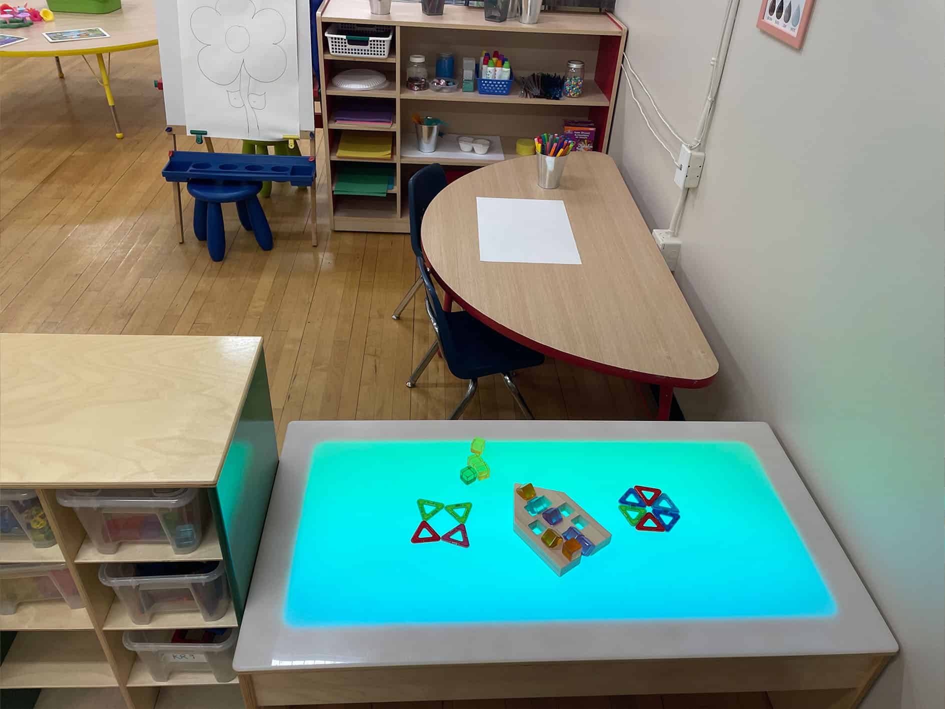 Preschool light table